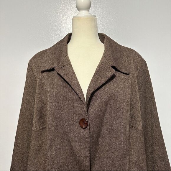 First Option Too brown jacket/blazer size 24 W - Picture 2 of 7